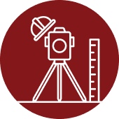 A land surveying graphic